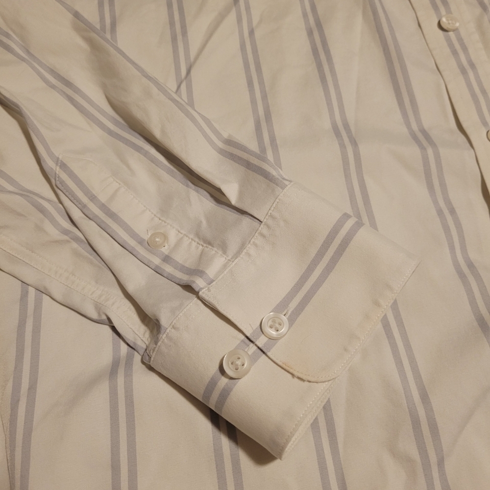 Tommy John The Go Anywhere Un-Tucked Shirt Men's Size XL Long Sleeves Stripes - Picture 8 of 9